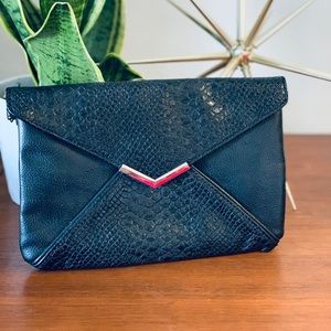 Express Black Clutch